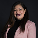 LinkedIn icon and link to Rebeca Lopez's profile.